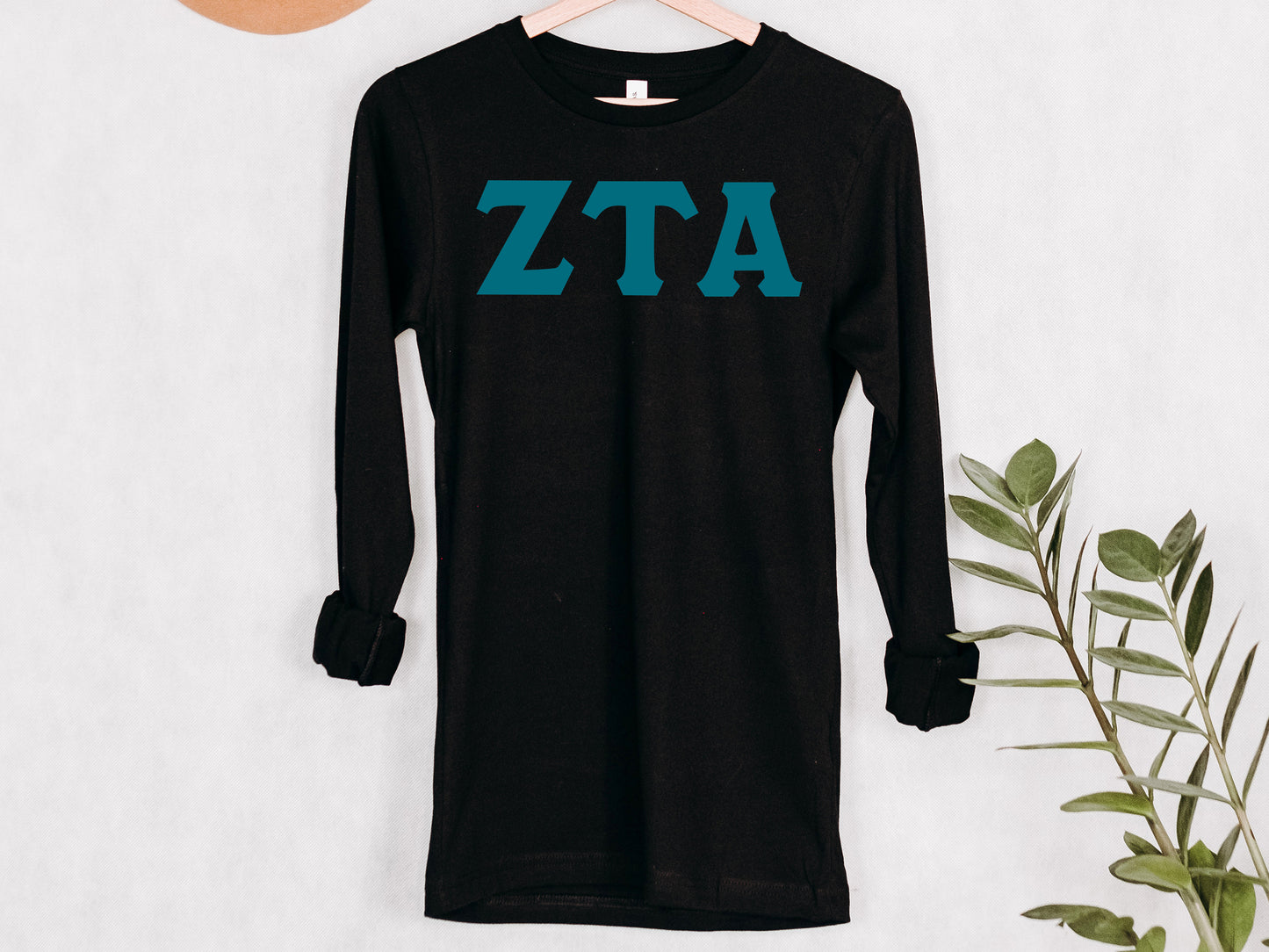 Zeta Tau Alpha Back to the Basics Sorority Long Sleeve T-shirt _ 647g