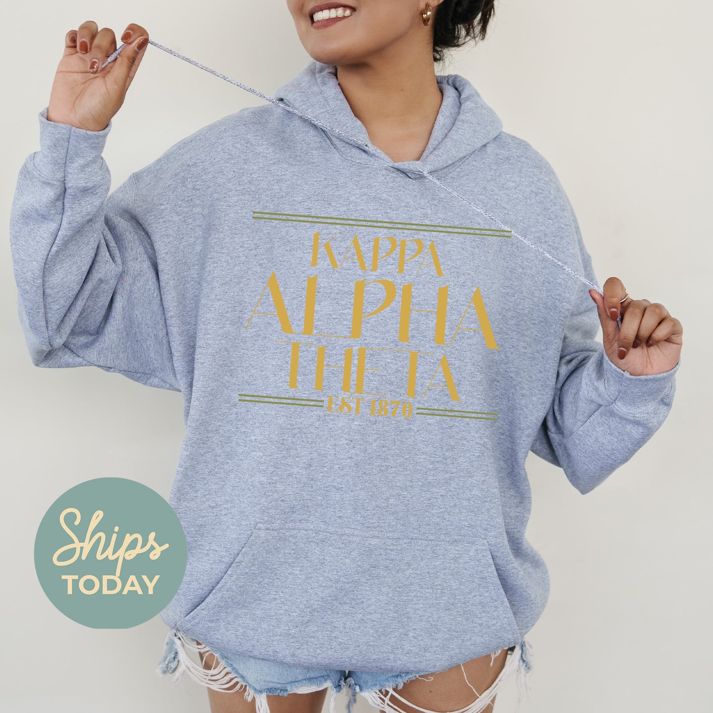 Kappa Alpha Theta Greek Harmony Sorority Hoodie _ 34979g