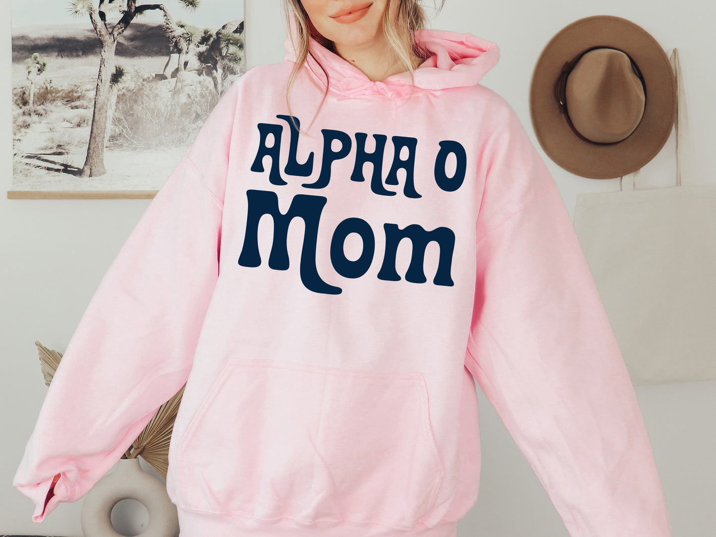 Alpha Omicron Pi Got it from my Mom Sorority Hoodie _ 3075g