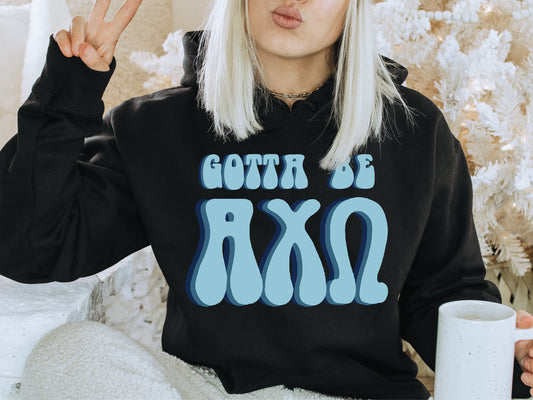 Alpha Chi Omega They've Gotta Be Sorority Hoodie _ 336g