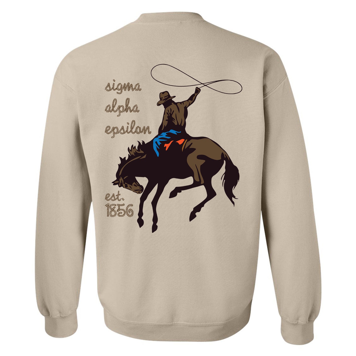 Sigma Alpha Epsilon Cowboy Fraternity Sweatshirt _ 31200g