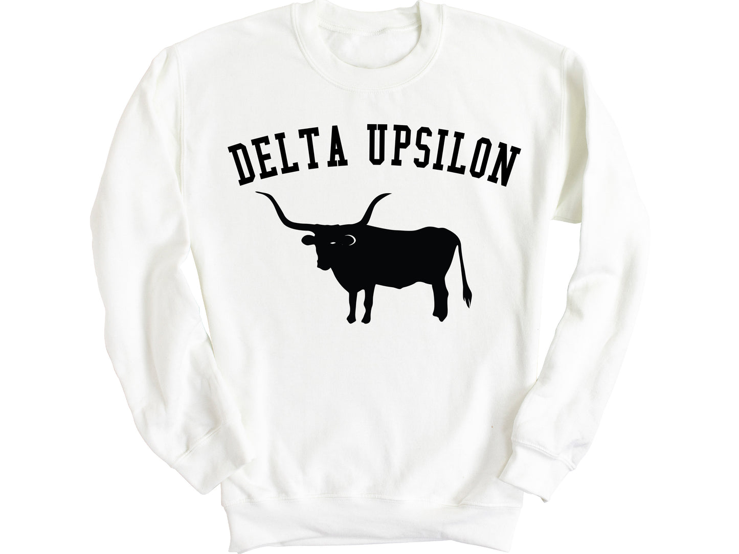 Delta Upsilon Long Horn Fraternity Sweatshirt _ 1533g