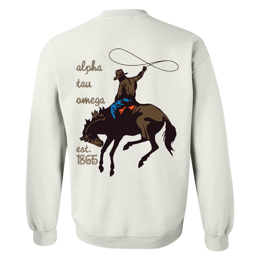 Alpha Tau Omega Cowboy Fraternity Sweatshirt _ 31183g