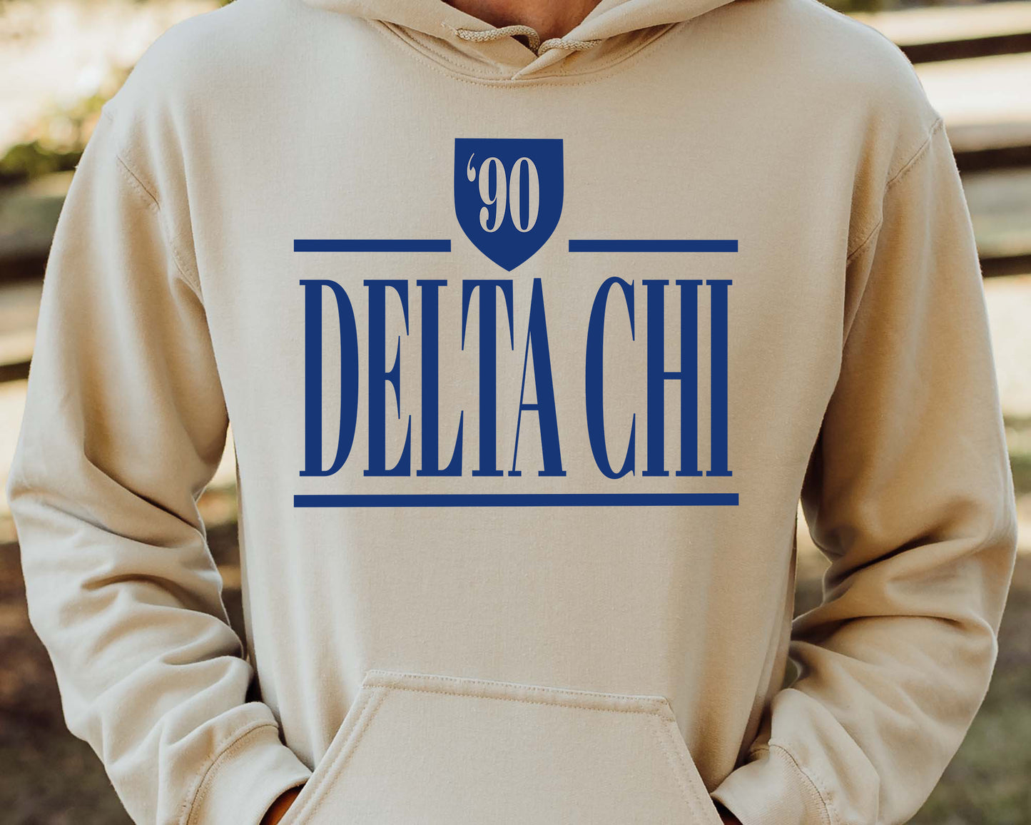 Delta Chi Shield Fraternity Hoodie _ 1189g