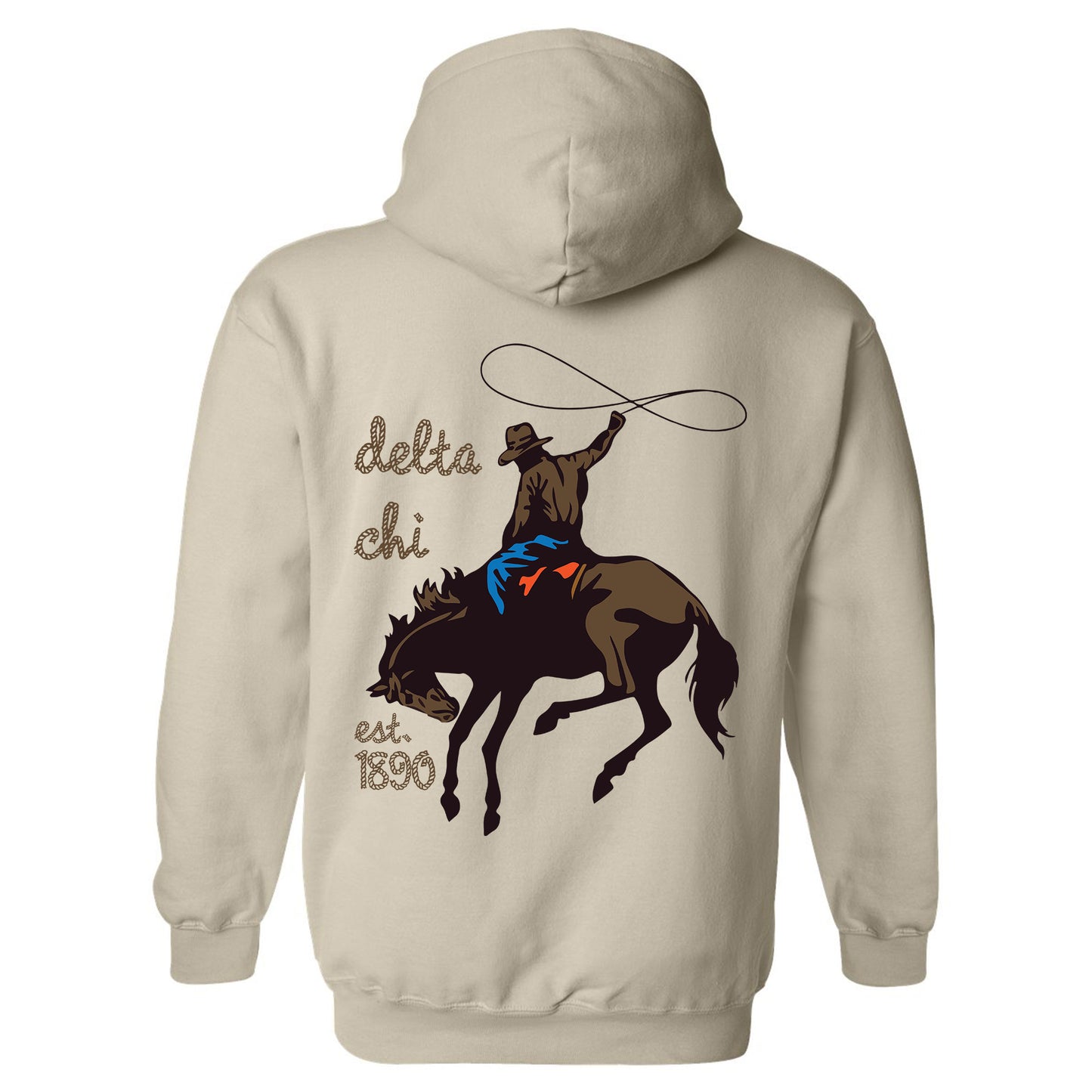 Delta Chi Cowboy Fraternity Hoodie _ 31186g