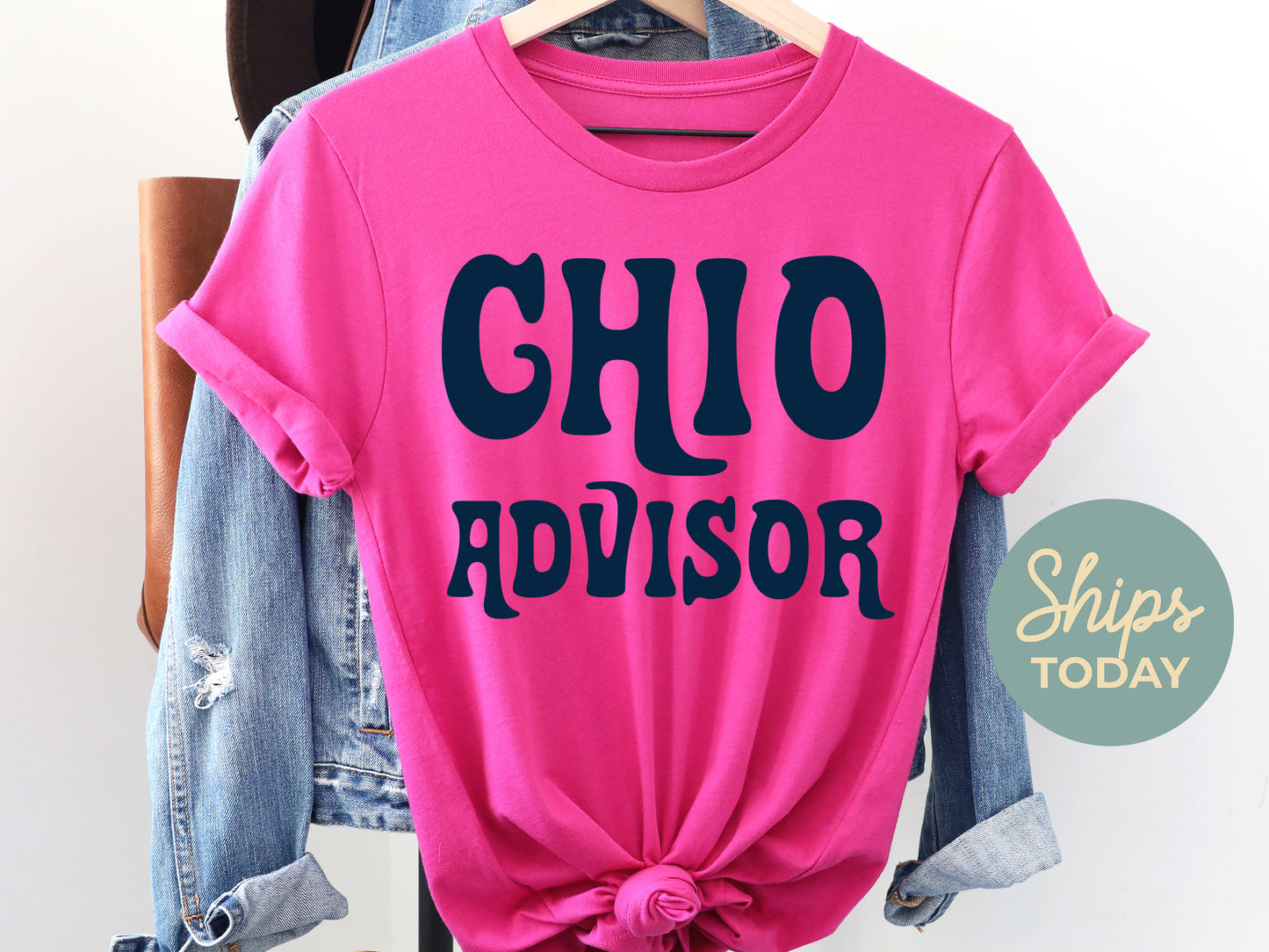 Chi Omega Best Advisor Sorority T-shirt _ 3106g