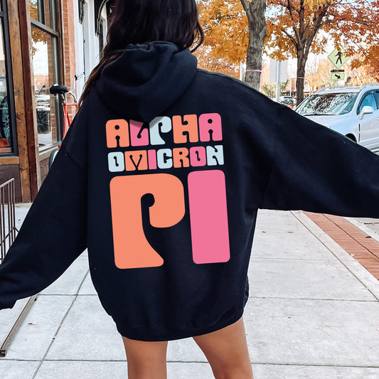 Alpha Omicron Pi Vibrant Verve Sorority Hoodie _ 32605g