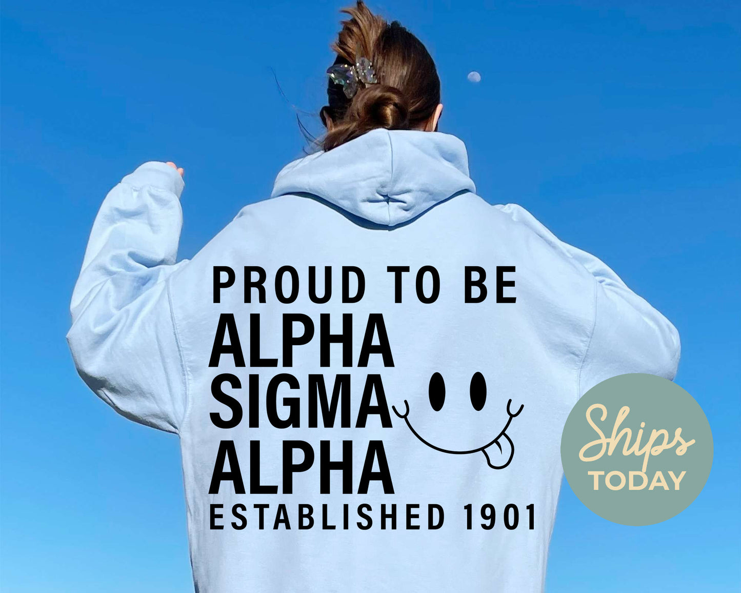 Alpha Sigma Alpha Proud to Be Sorority Hoodie _ 33134g