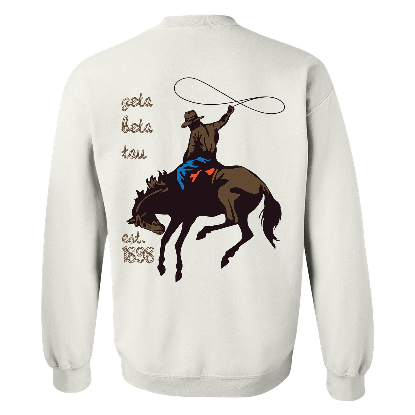 Zeta Beta Tau Cowboy Fraternity Sweatshirt _ 31209g