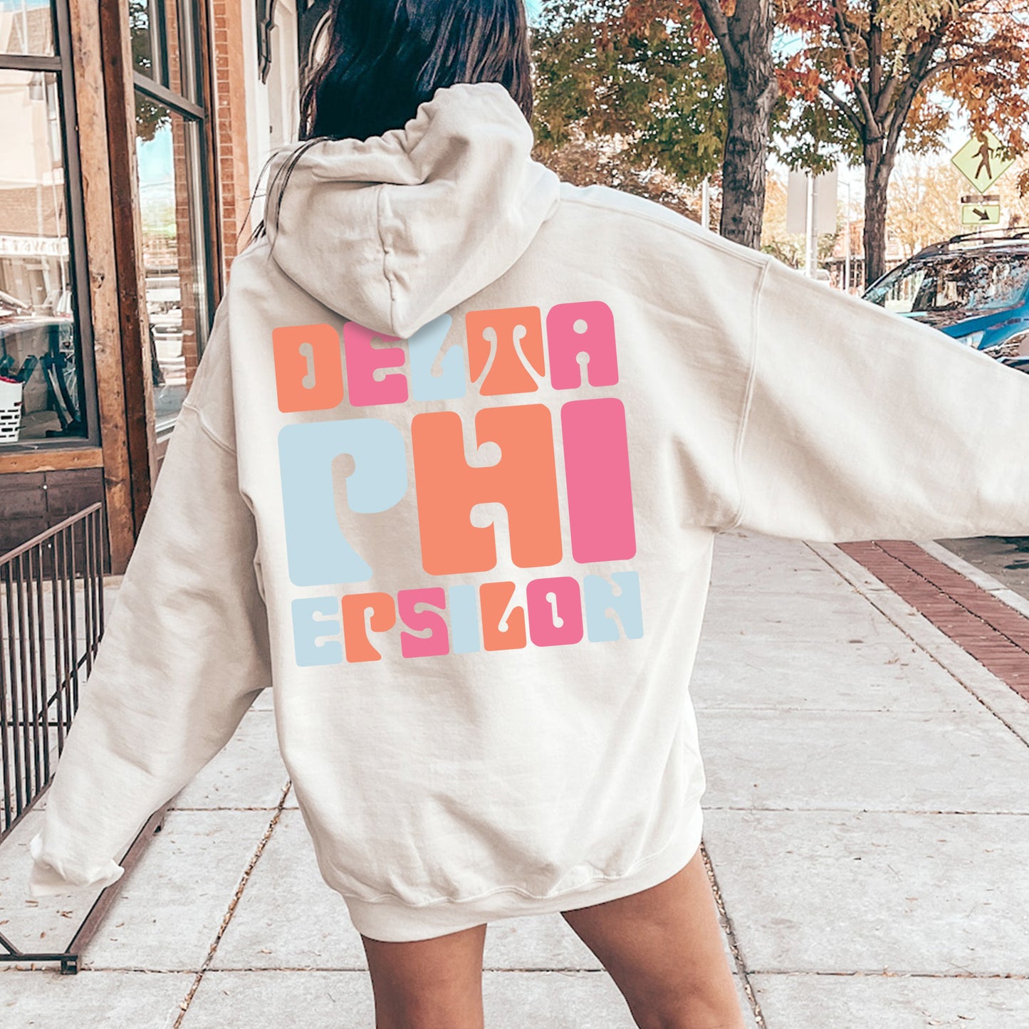 Delta Phi Epsilon Vibrant Verve Sorority Hoodie _ 32613g