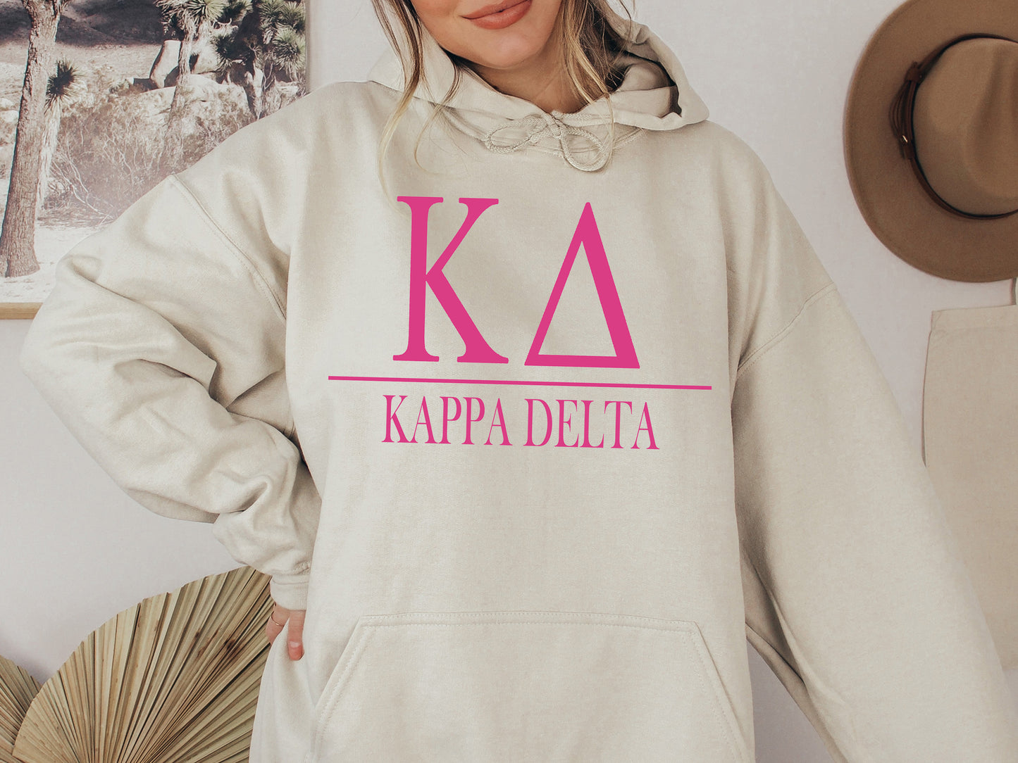 Kappa Delta Loud Letters Sorority Hoodie _ 482g