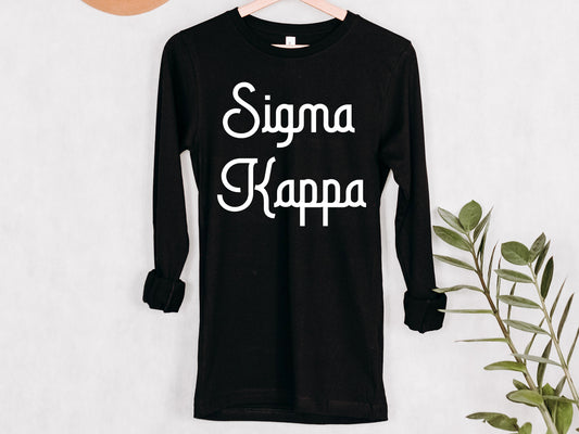 Sigma Kappa All About That Pop Sorority Long Sleeve T-shirt _ 2703g