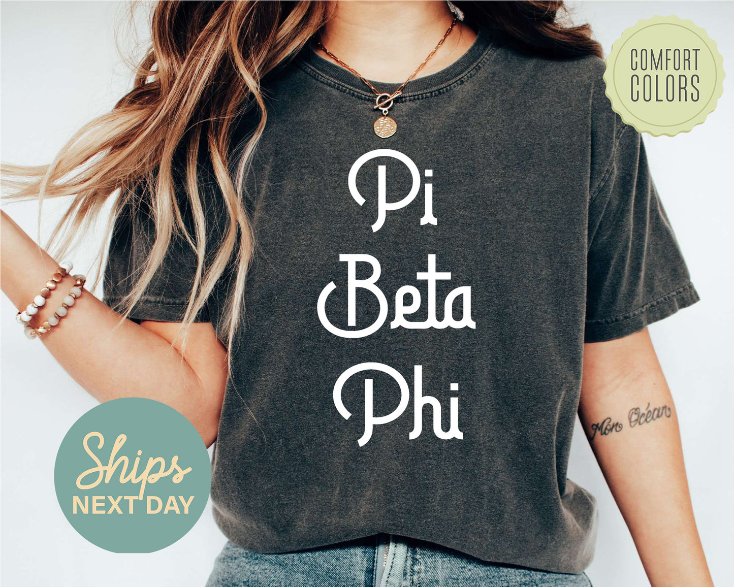 Pi Beta Phi All About That Pop Comfort Colors Sorority T-shirt _ 2701g