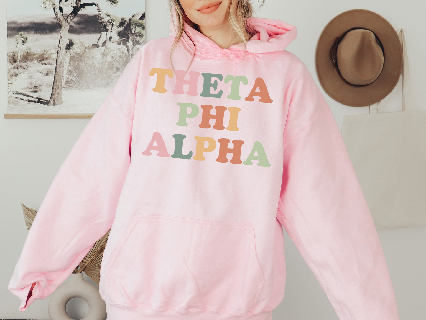 Theta Phi Alpha Bright and Proud Sorority Hoodie _ 438g