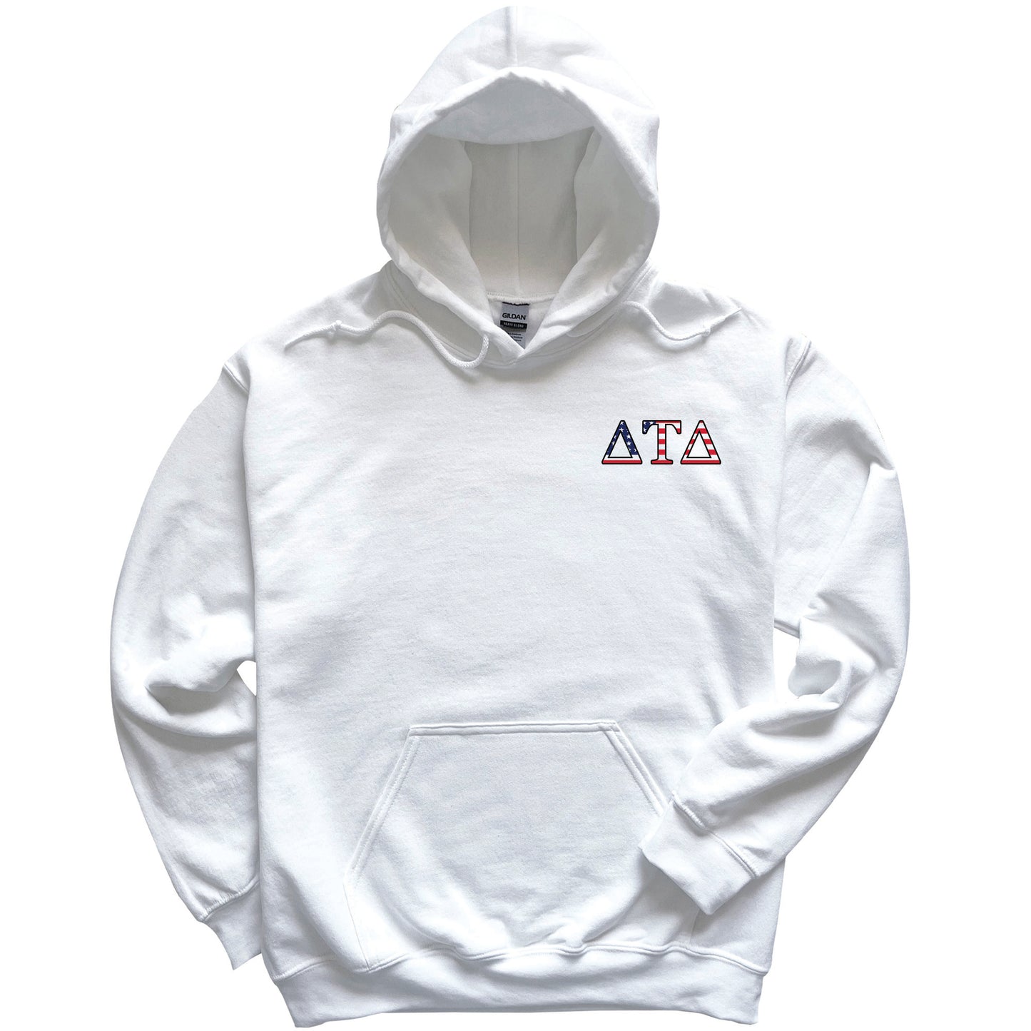a white hoodie with the word ata on it