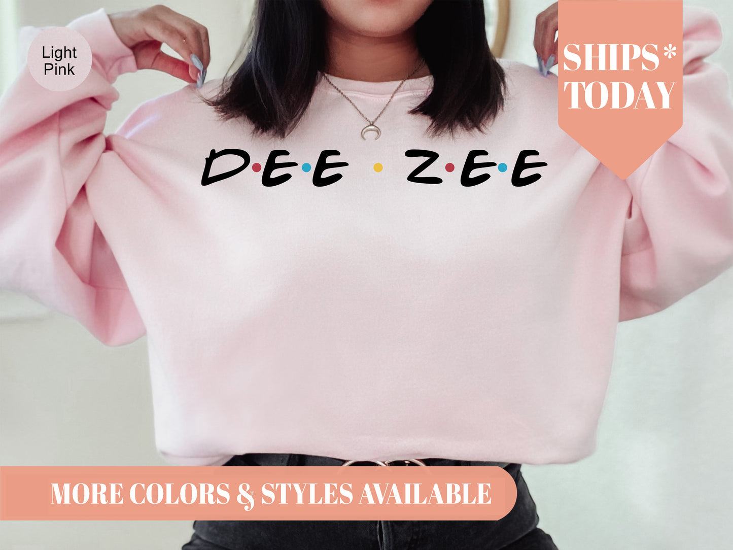 Delta Zeta Friends Frenzy Sorority Sweatshirt _ 30659g