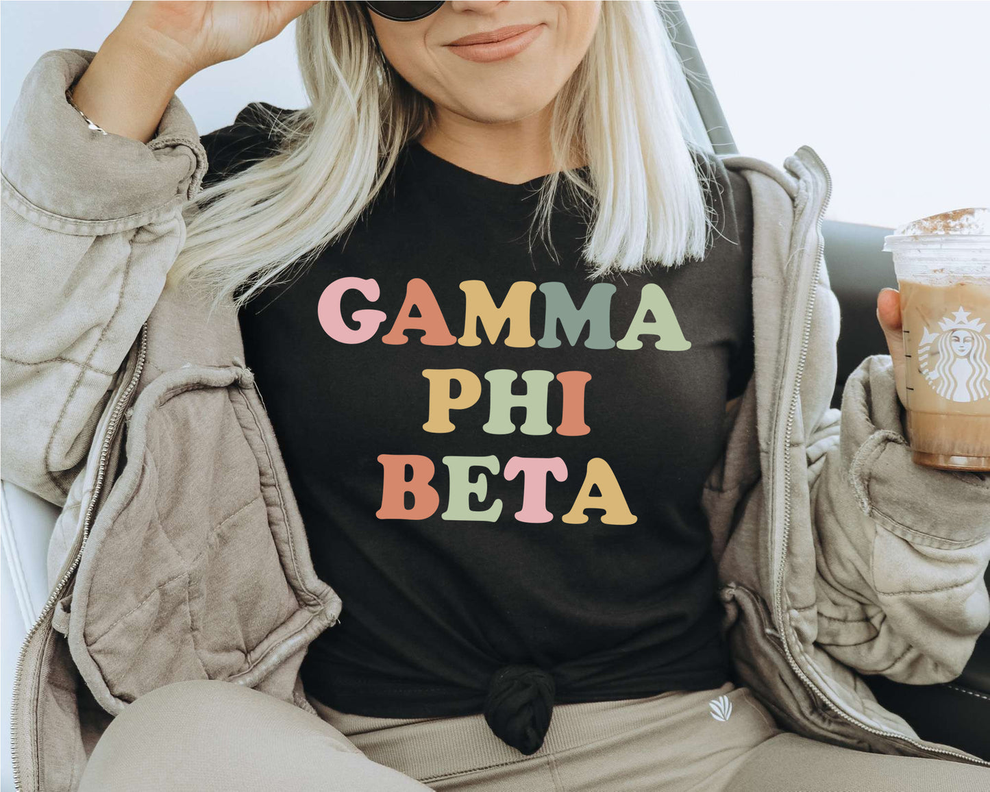 Gamma Phi Beta Bright and Proud Sorority T-shirt _ 428g