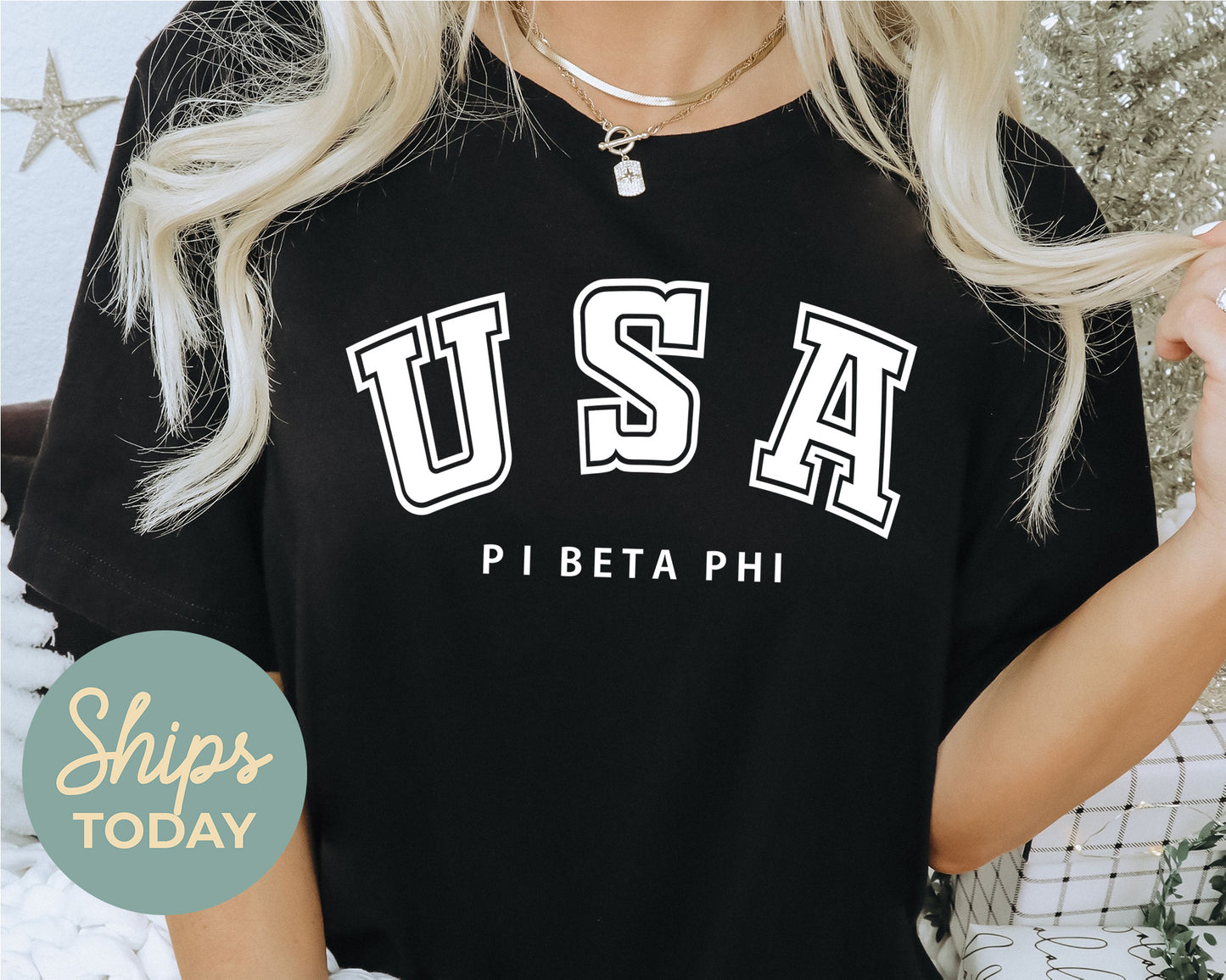 Pi Beta Phi Proud American Sorority T-shirt _ 2311g