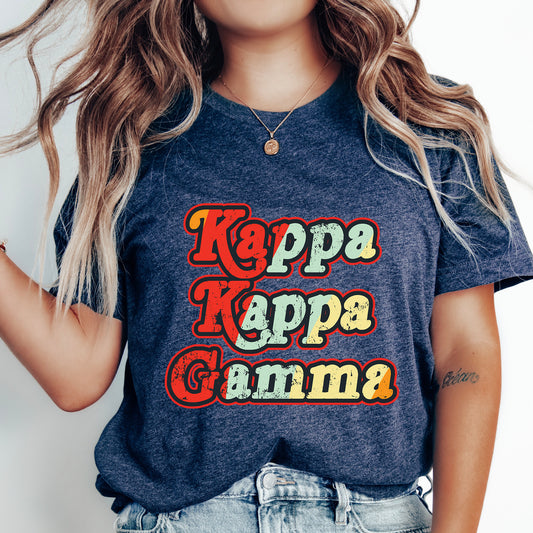 a woman wearing a t - shirt with the words kapp kapp kapp