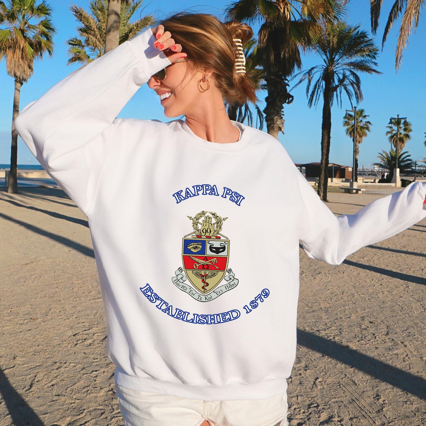 Kappa Psi Iconic Insignia COED Sweatshirt _ 35670g