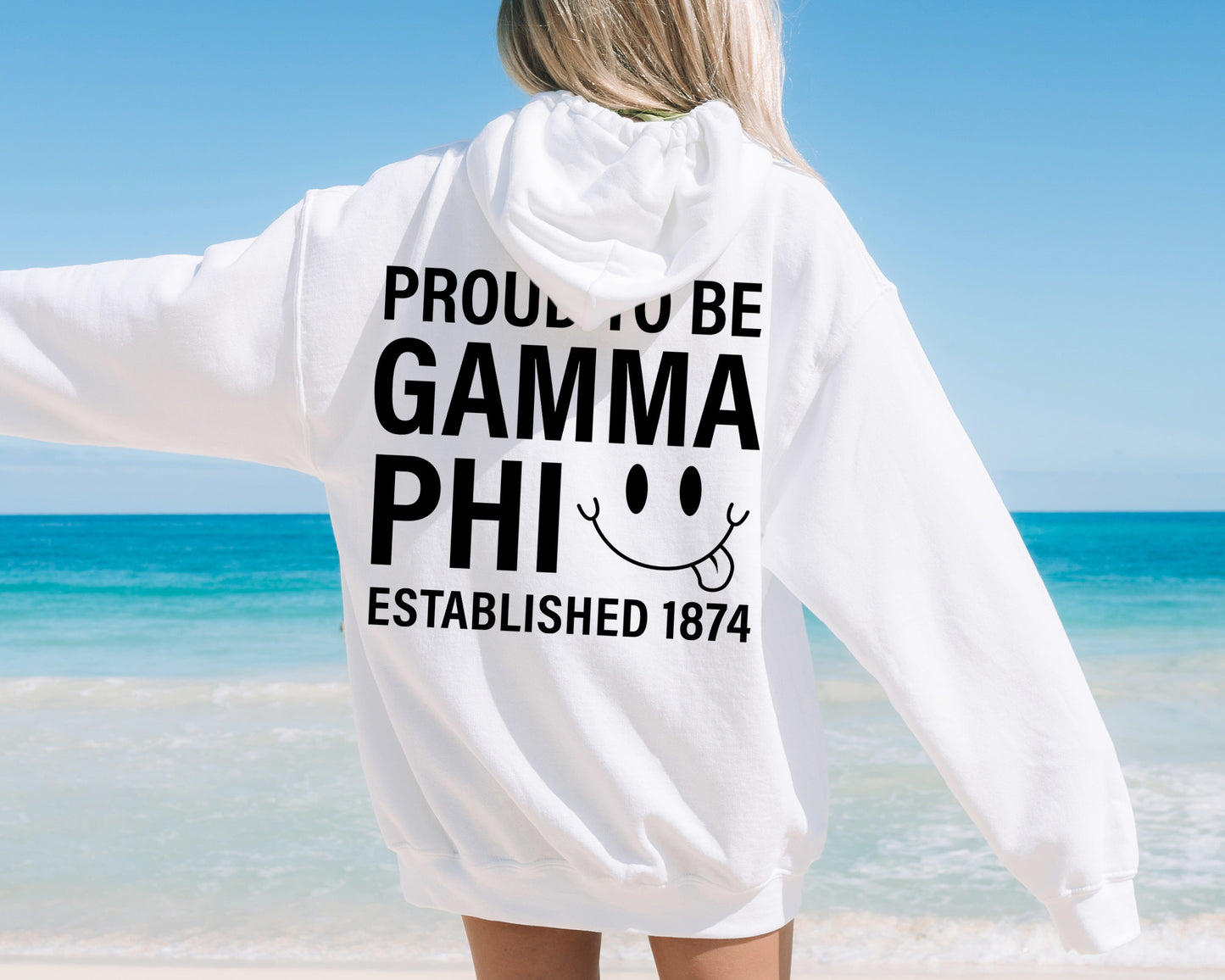 Gamma Phi Beta Proud to Be Sorority Hoodie _ 33142g
