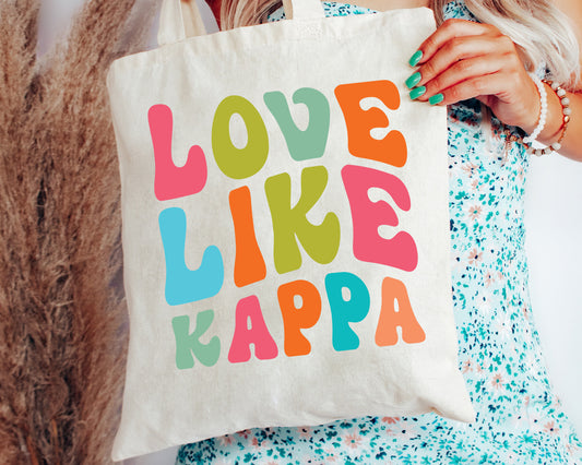 Kappa Kappa Gamma Love Like Sorority Tote Bag _ 34351g