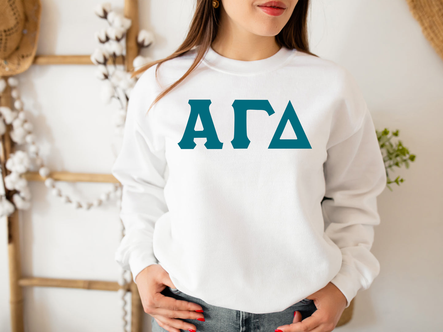 Alpha Gamma Delta Back to the Basics Sorority Sweatshirt _ 625g