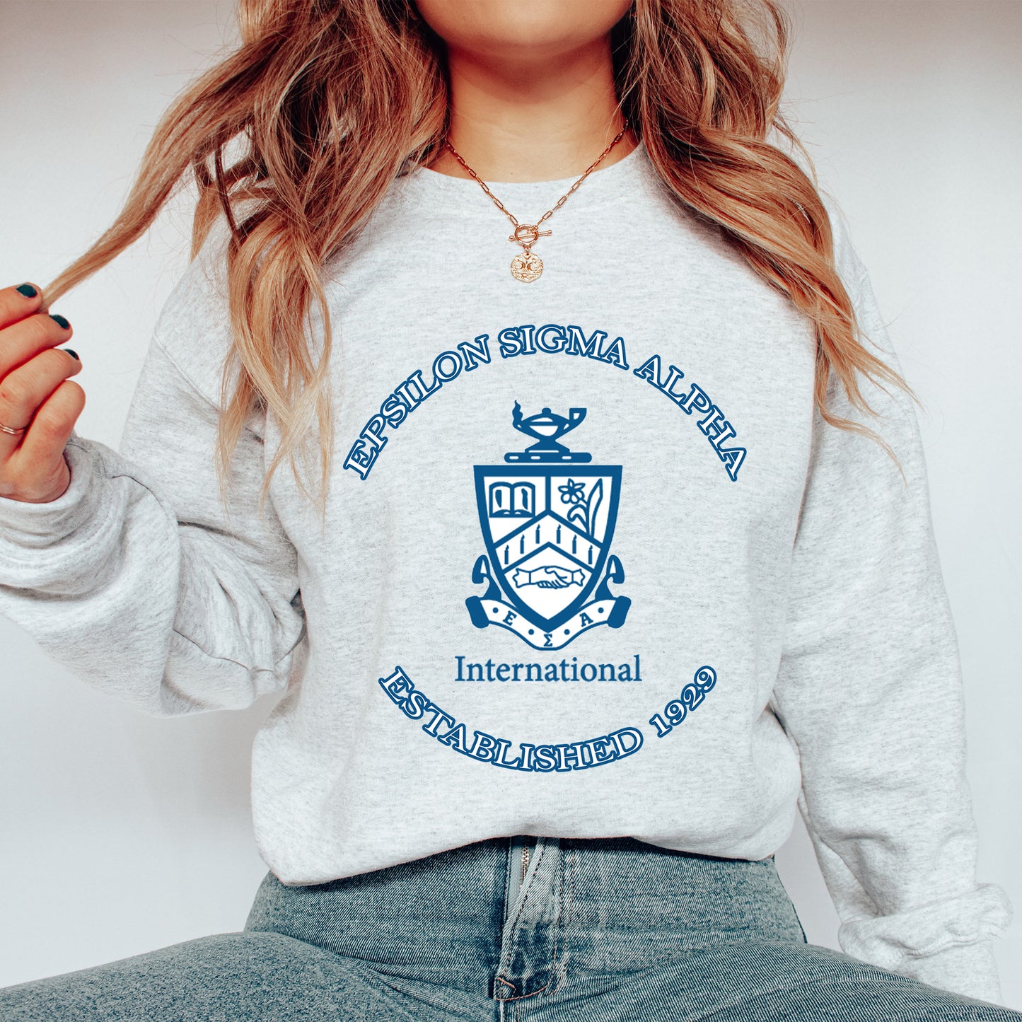 Epsilon Sigma Alpha Iconic Insignia COED Sweatshirt _ 35669g