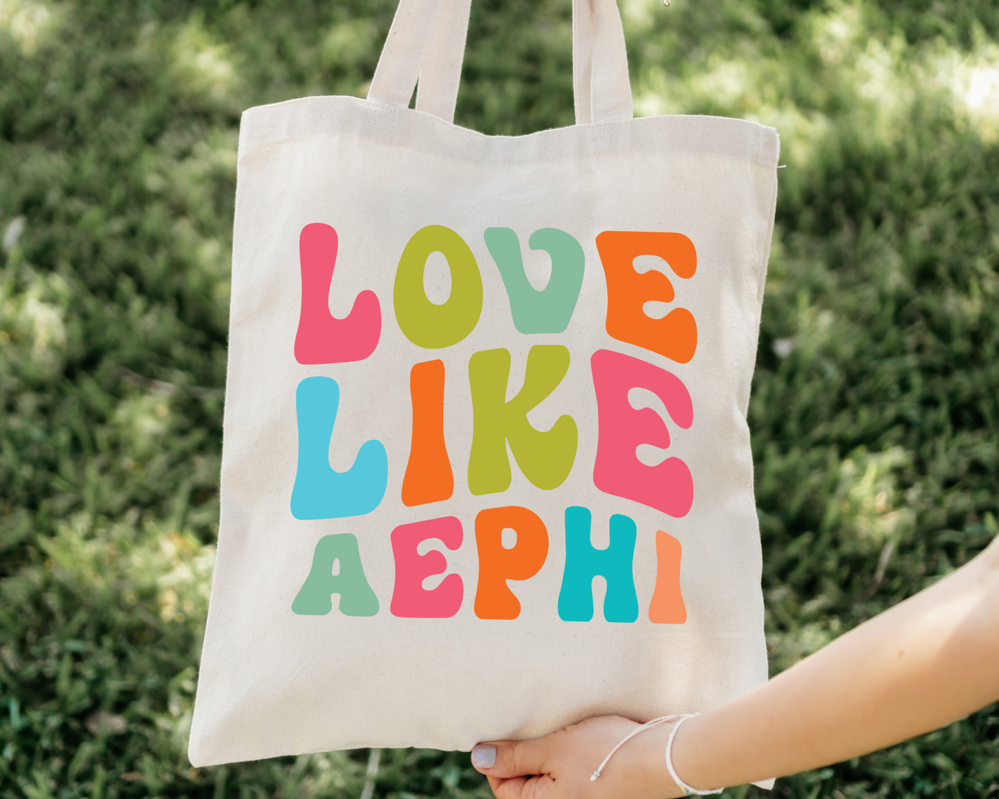 Alpha Epsilon Phi Love Like Sorority Tote Bag _ 34336g