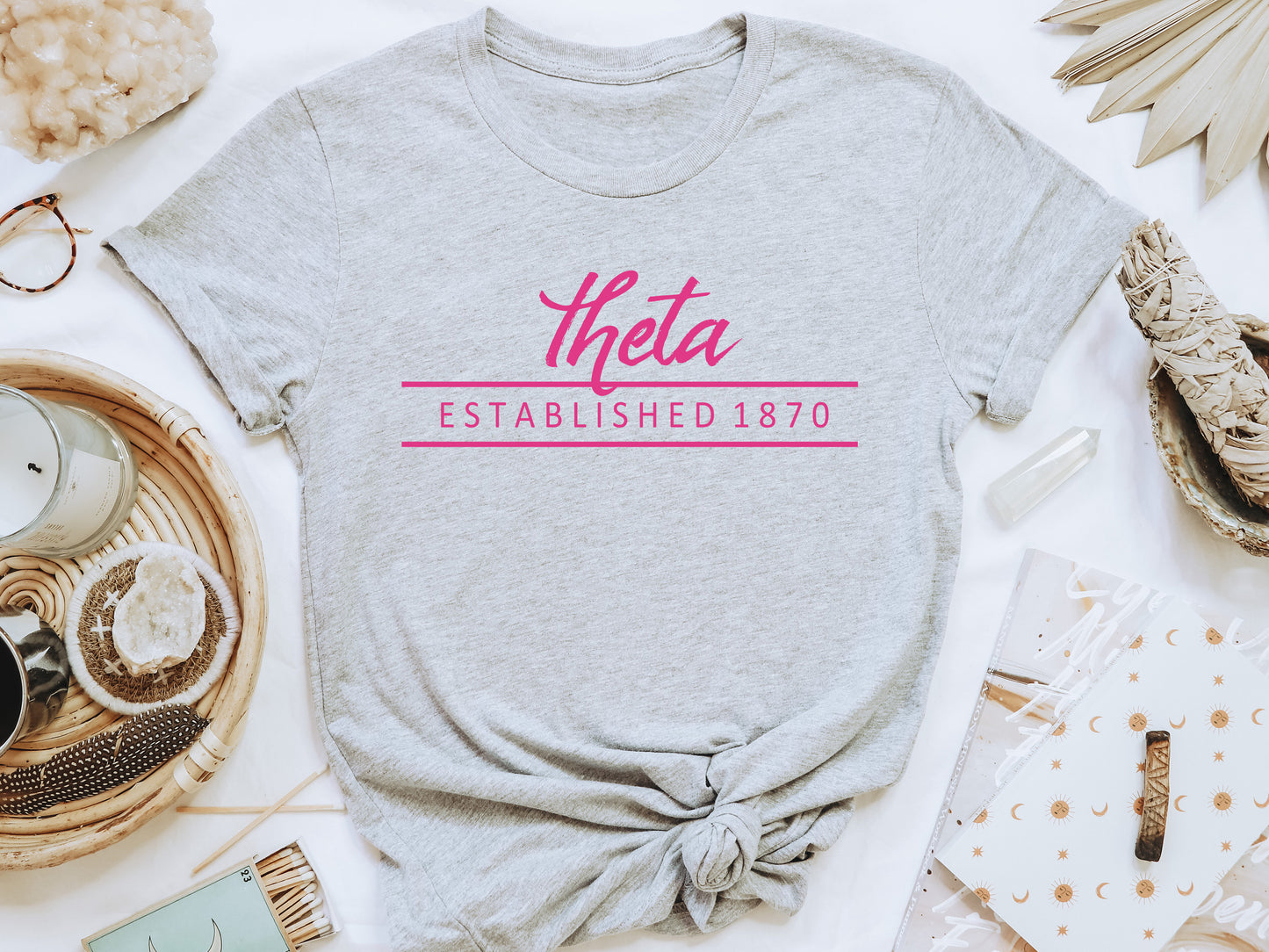 Kappa Alpha Theta All Pink Sorority T-shirt _ 767g