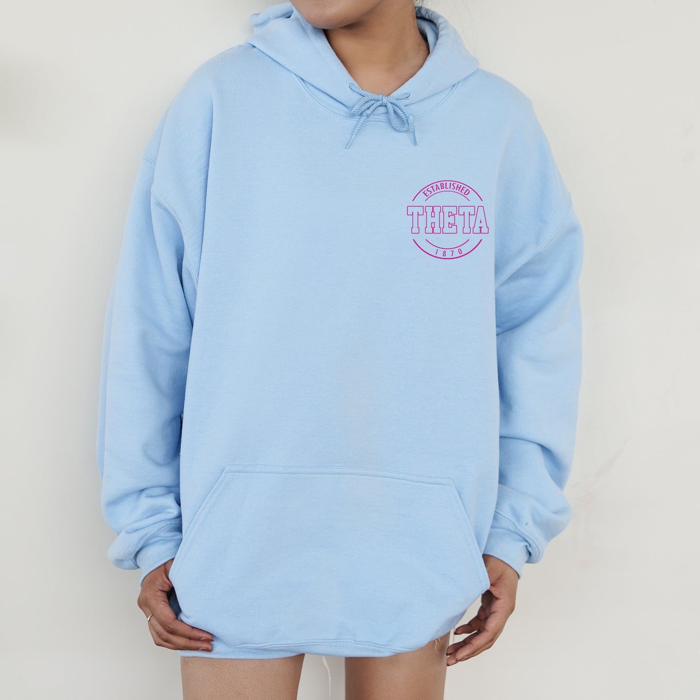 Kappa Alpha Theta Stamped Sorority Hoodie _ 39127g