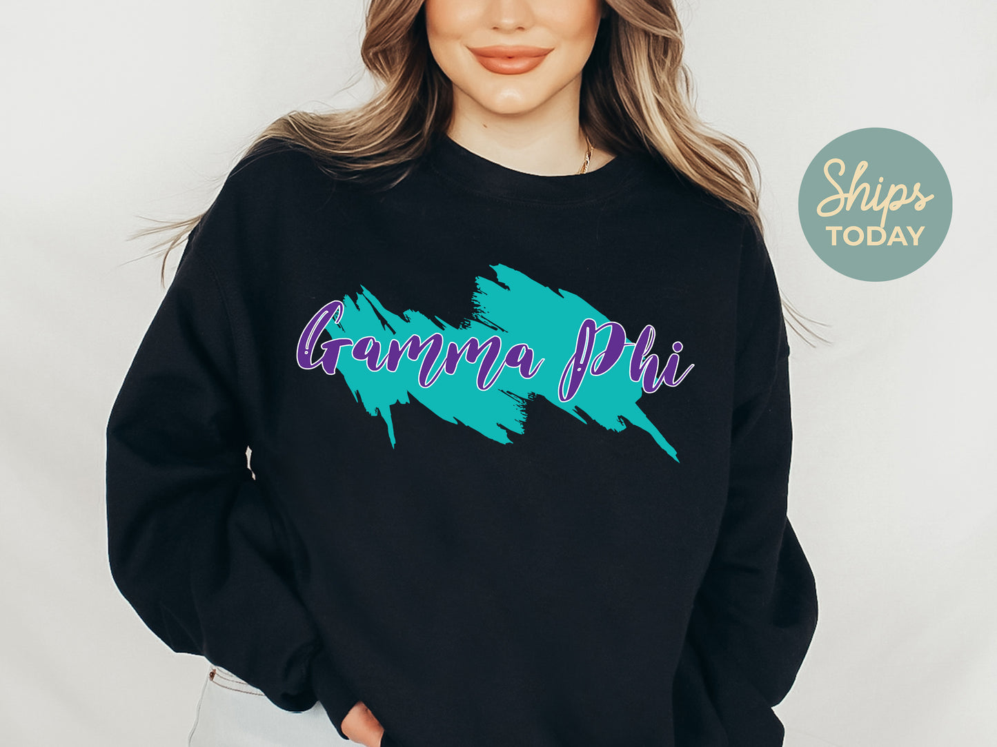 Gamma Phi Beta Paint Party Sorority Sweatshirt _ 4486g