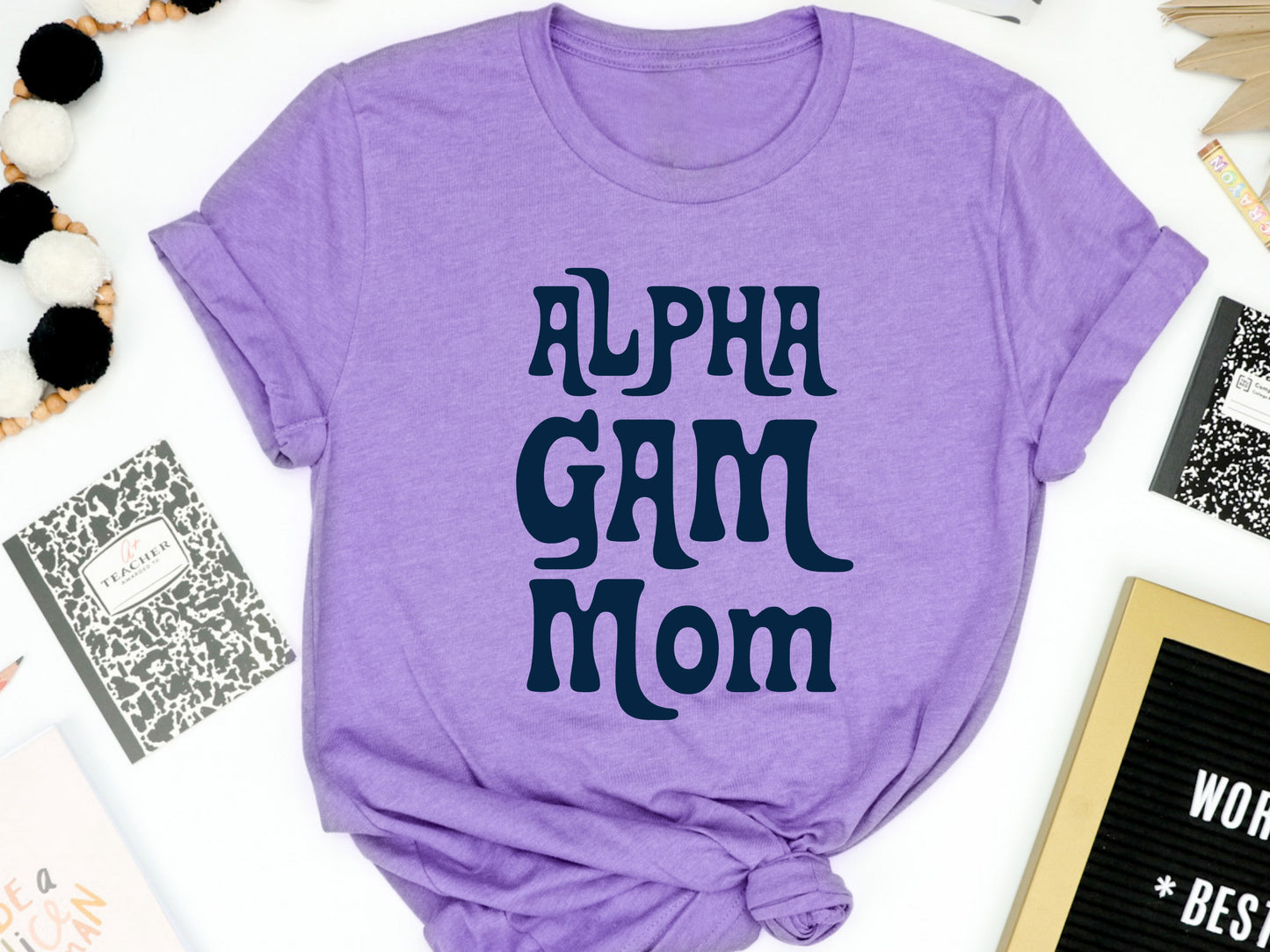 Alpha Gamma Delta Got it from my Mom Sorority T-shirt _ 3074g