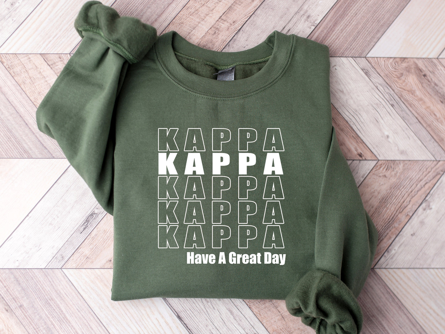 Kappa Kappa Gamma Have a Great Day Sorority Sweatshirt _ 2125g