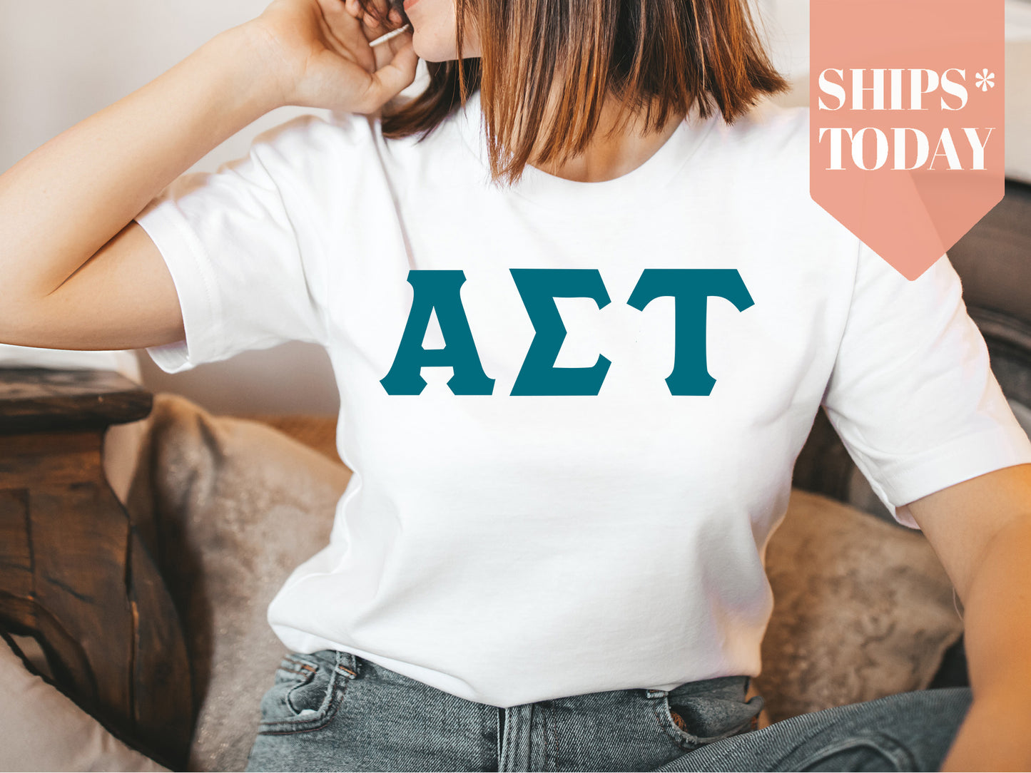 Alpha Sigma Tau Back to the Basics Sorority T-shirt _ 629g