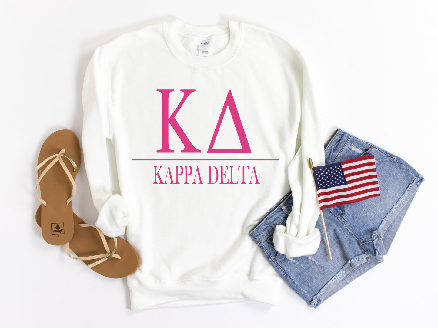 Kappa Delta Loud Letters Sorority Sweatshirt _ 482g