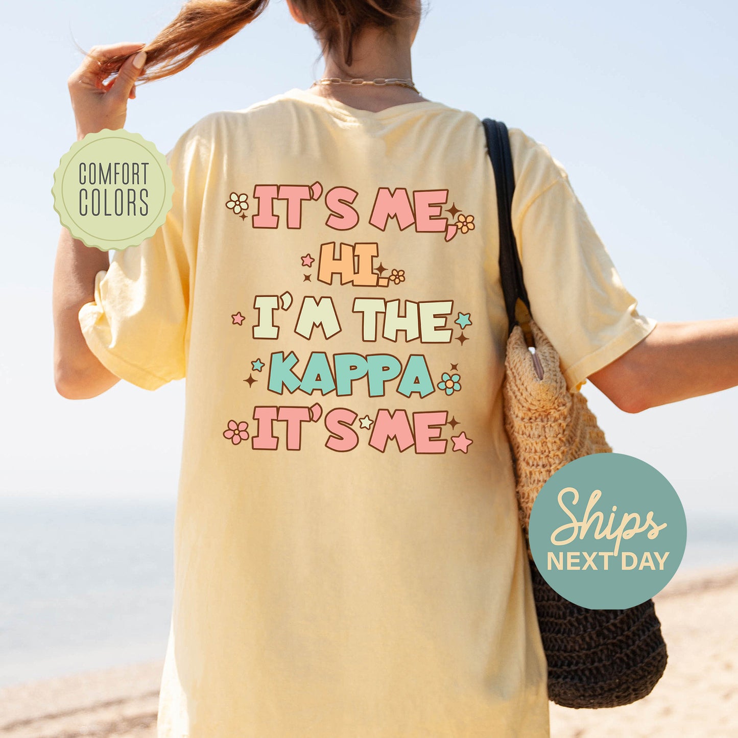 Kappa Kappa Gamma Signature Chic Comfort Colors Sorority T-shirt _ 35982g
