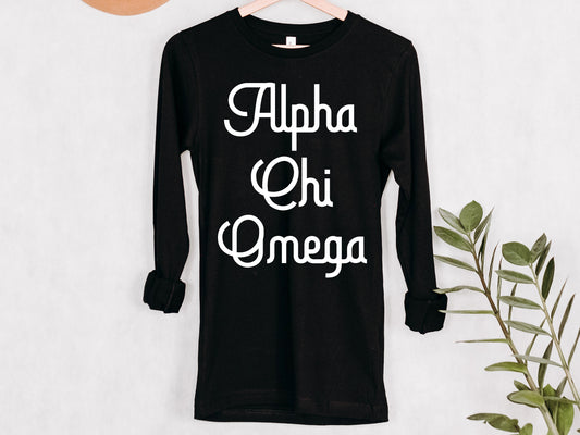 Alpha Chi Omega All About That Pop Sorority Long Sleeve T-shirt _ 2681g