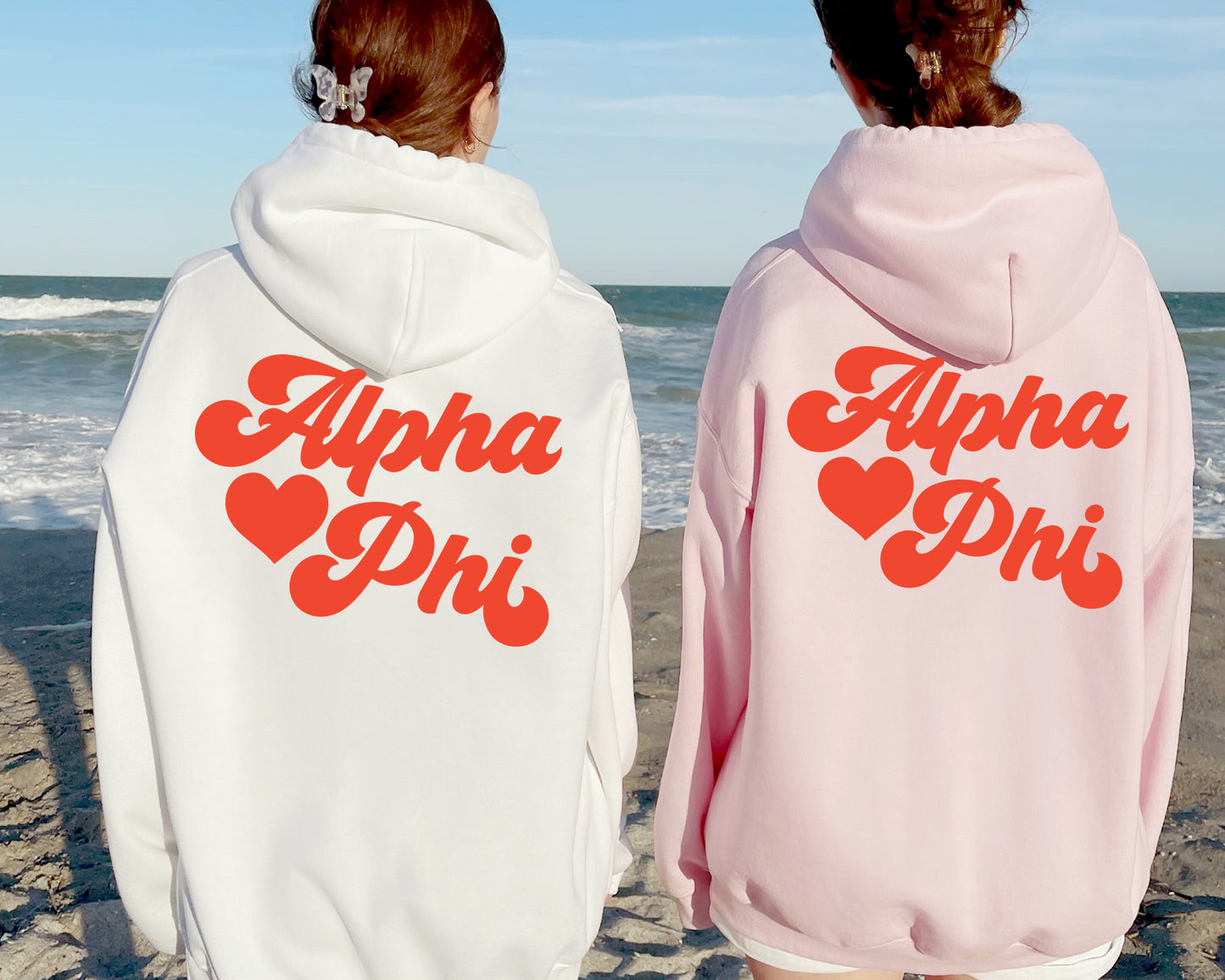 Alpha Phi Red Heart Sorority Hoodie _ 33351g