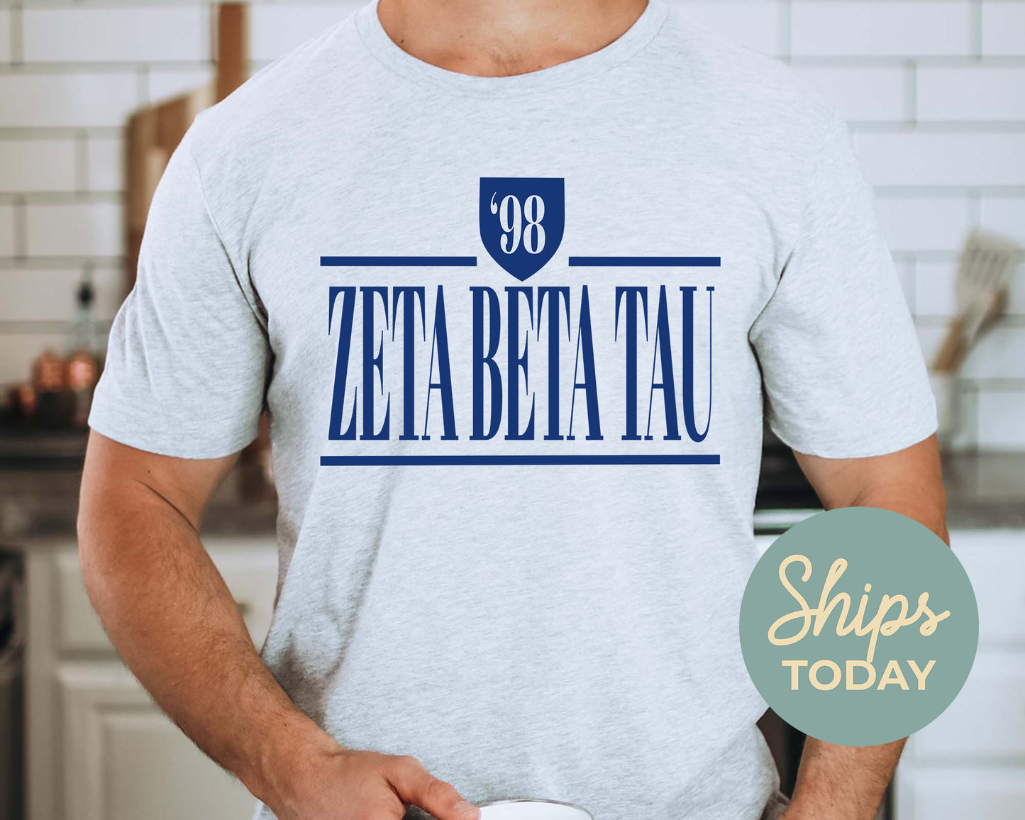 Zeta Beta Tau Shield Fraternity T-shirt _ 1212g