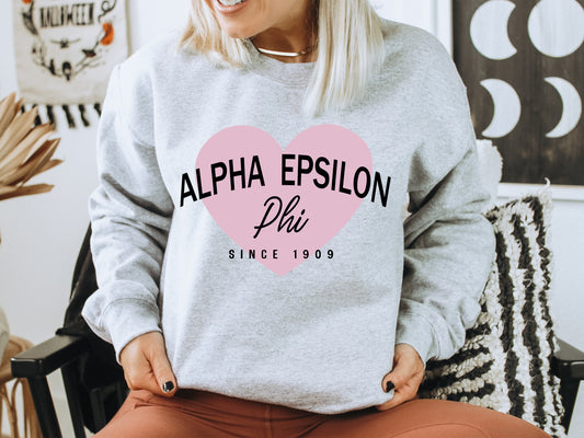 Alpha Epsilon Phi Pretty in Pink Sorority Sweatshirt _ 442g
