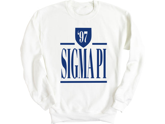 Sigma Pi Shield Fraternity Sweatshirt _ 1208g