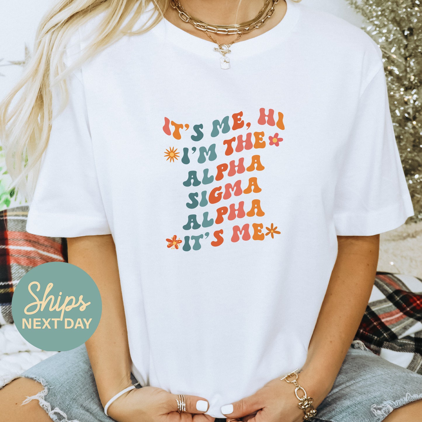 Alpha Sigma Alpha Style Sorority T-shirt _ 35997g