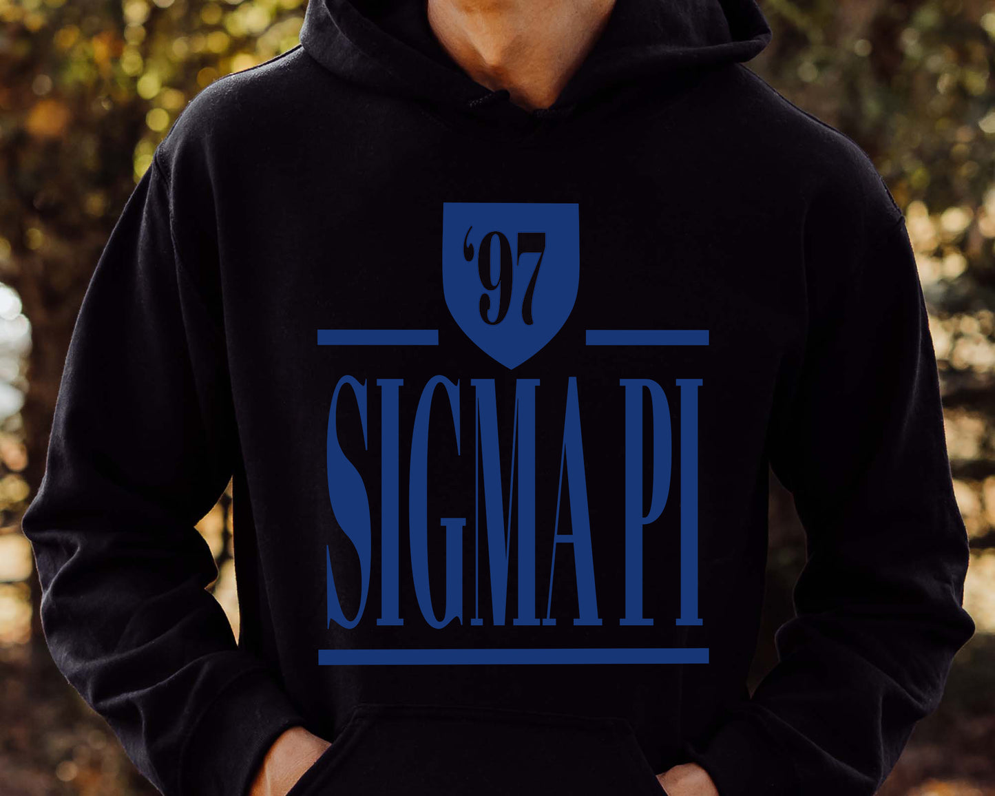 Sigma Pi Shield Fraternity Hoodie _ 1208g