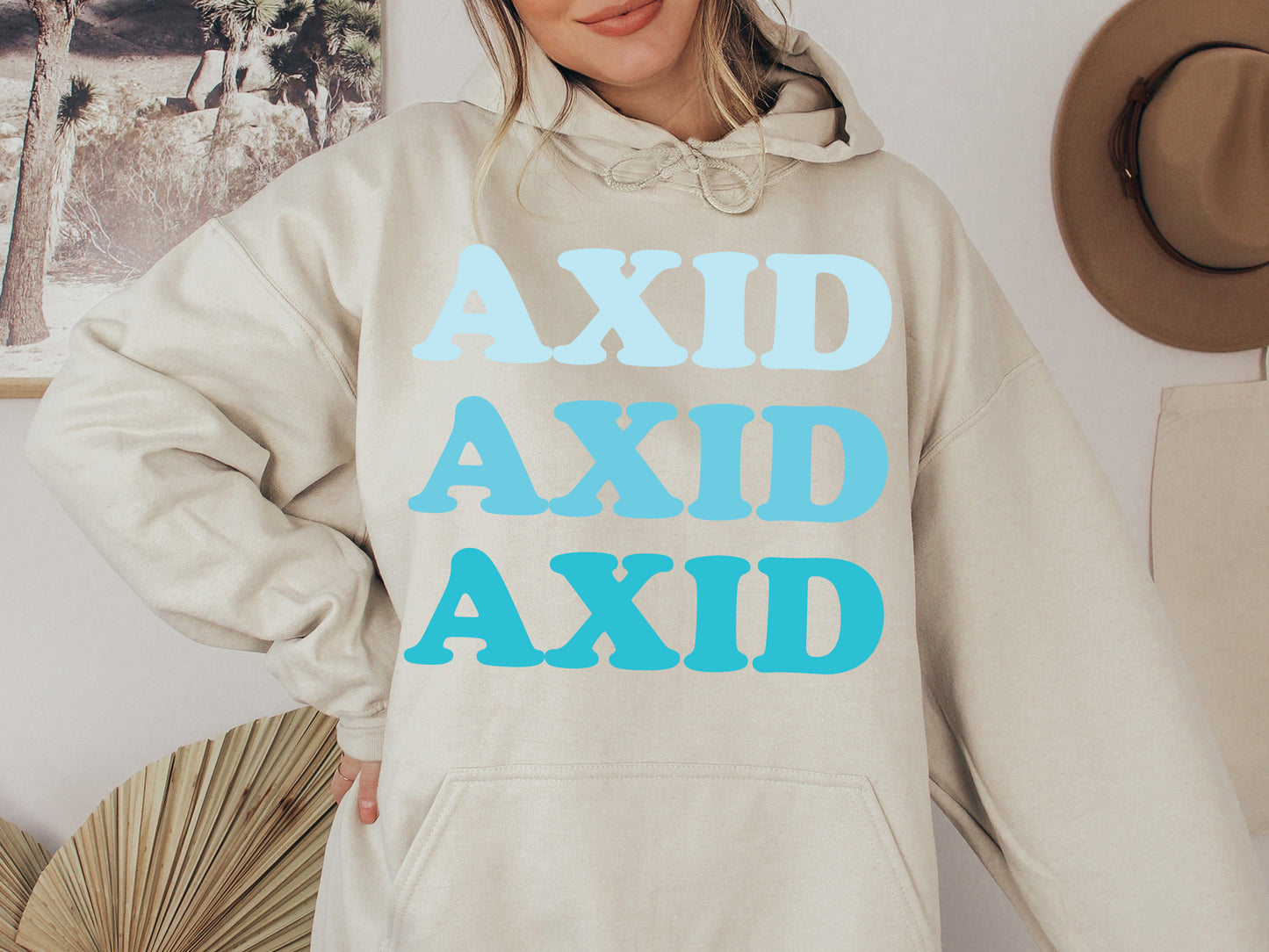 Alpha Xi Delta Touch of Blue Sorority Hoodie _ 2585g