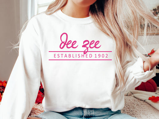 Delta Zeta All Pink Sorority Sweatshirt _ 765g