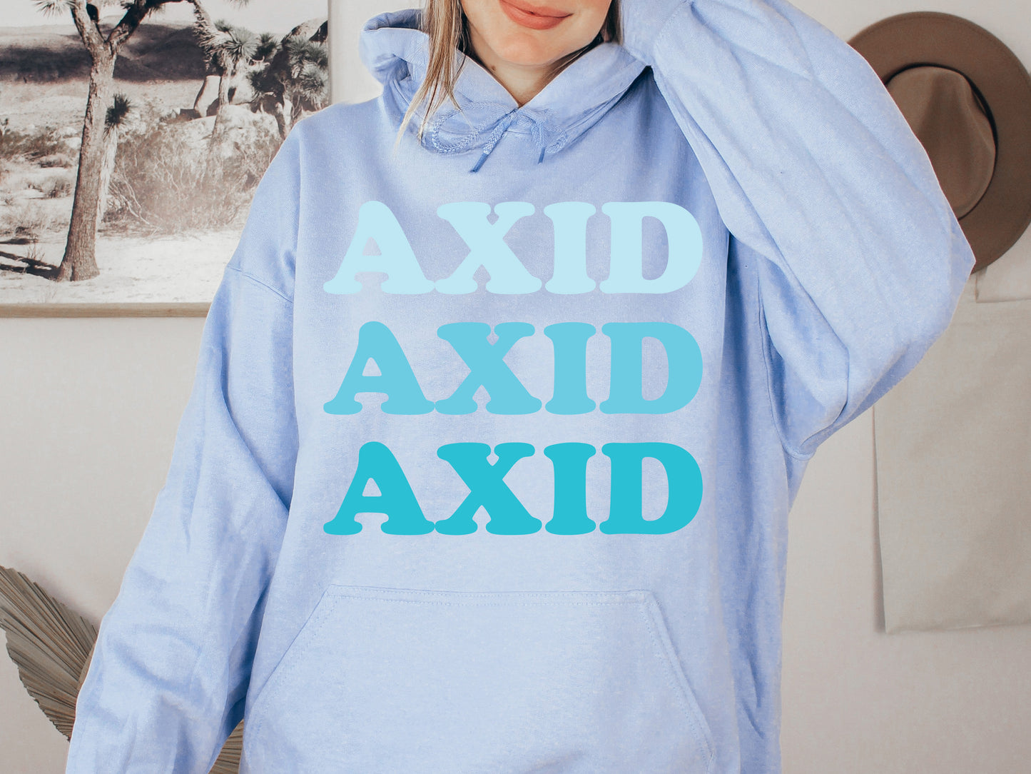 Alpha Xi Delta Touch of Blue Sorority Hoodie _ 2585g