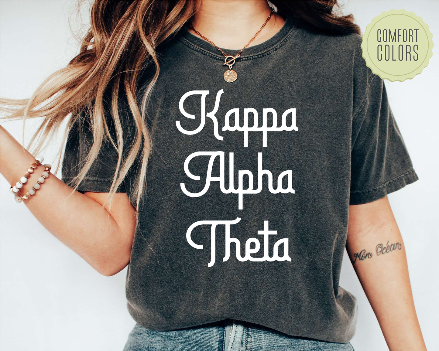 Kappa Alpha Theta All About That Pop Comfort Colors Sorority T-shirt _ 2696g