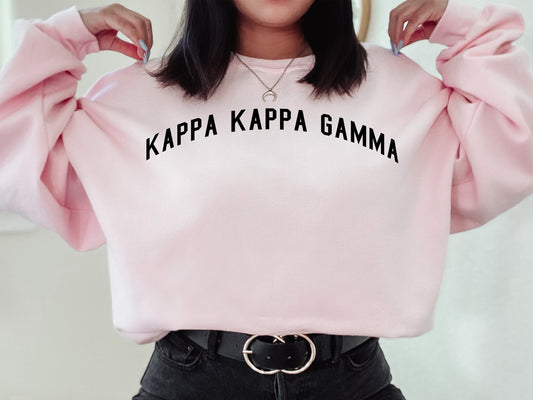 Kappa Kappa Gamma Just Bold Sorority Sweatshirt _ 2386g