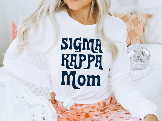 Sigma Kappa Got it from my Mom Sorority Long Sleeve T-shirt _ 3093g